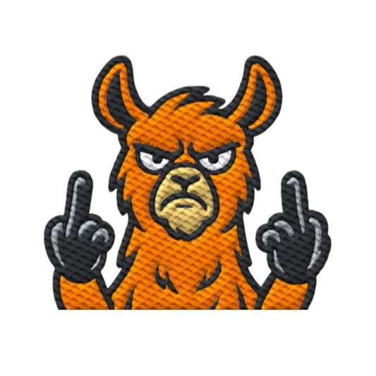 Lama mit Mittelfinger – Das Modeaccessoire für klare Kante und Ruhe - Organic Jogger Shorts (Stick)