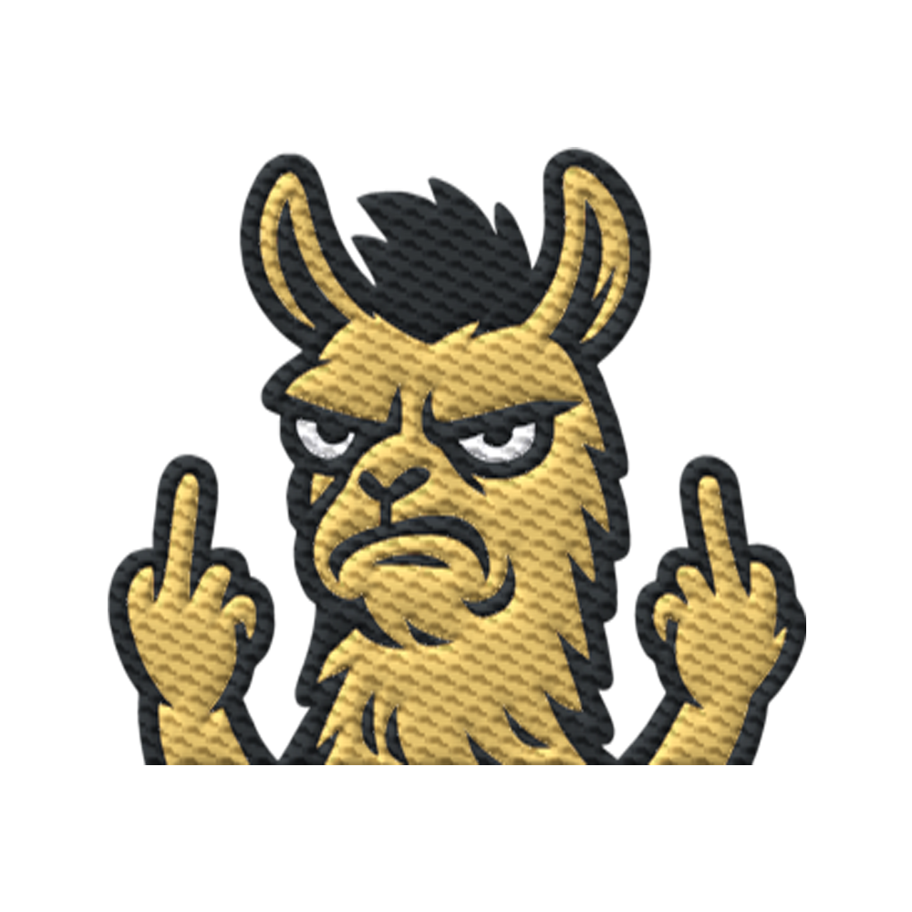 Lama mit Mittelfinger – Dein Mode-Statement gegen soziale Überforderung - Organic Jogger Shorts (Stick)