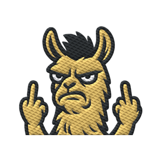 Lama mit Mittelfinger – Dein Mode-Statement gegen soziale Überforderung - Organic Jogger Shorts (Stick)