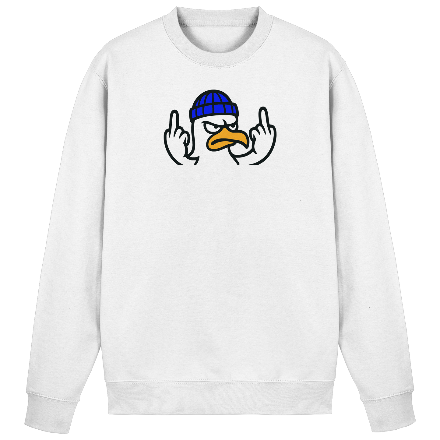 Möwe mit Mittelfinger – Kein Bock, keine Diskussionen - Basic Sweatshirt