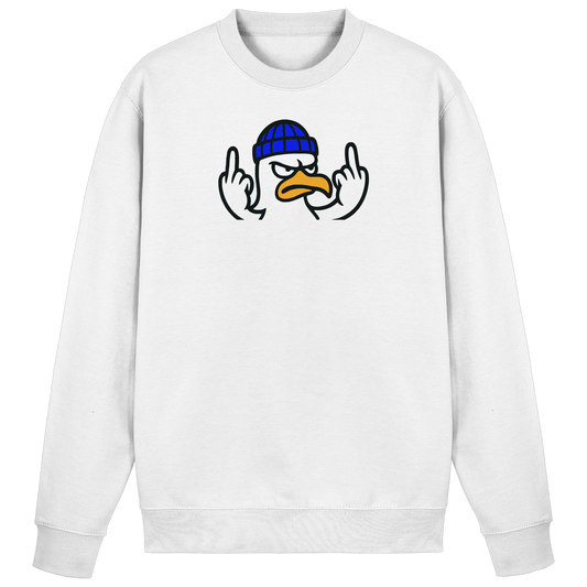 Möwe mit Mittelfinger – Kein Bock, keine Diskussionen - Basic Sweatshirt
