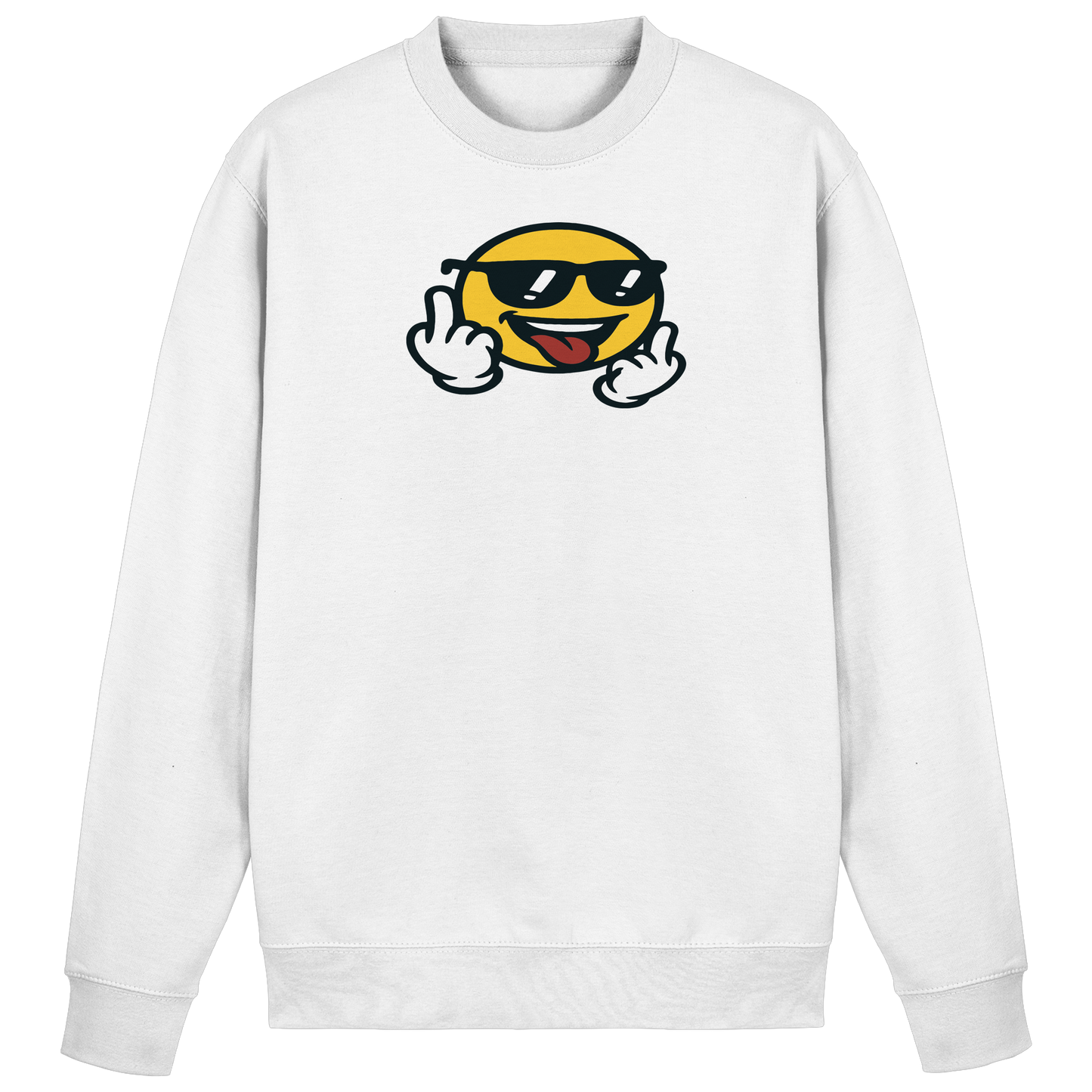 Smiley mit Mittelfinger – Der freundlichste Mittelfinger der Welt - Basic Sweatshirt