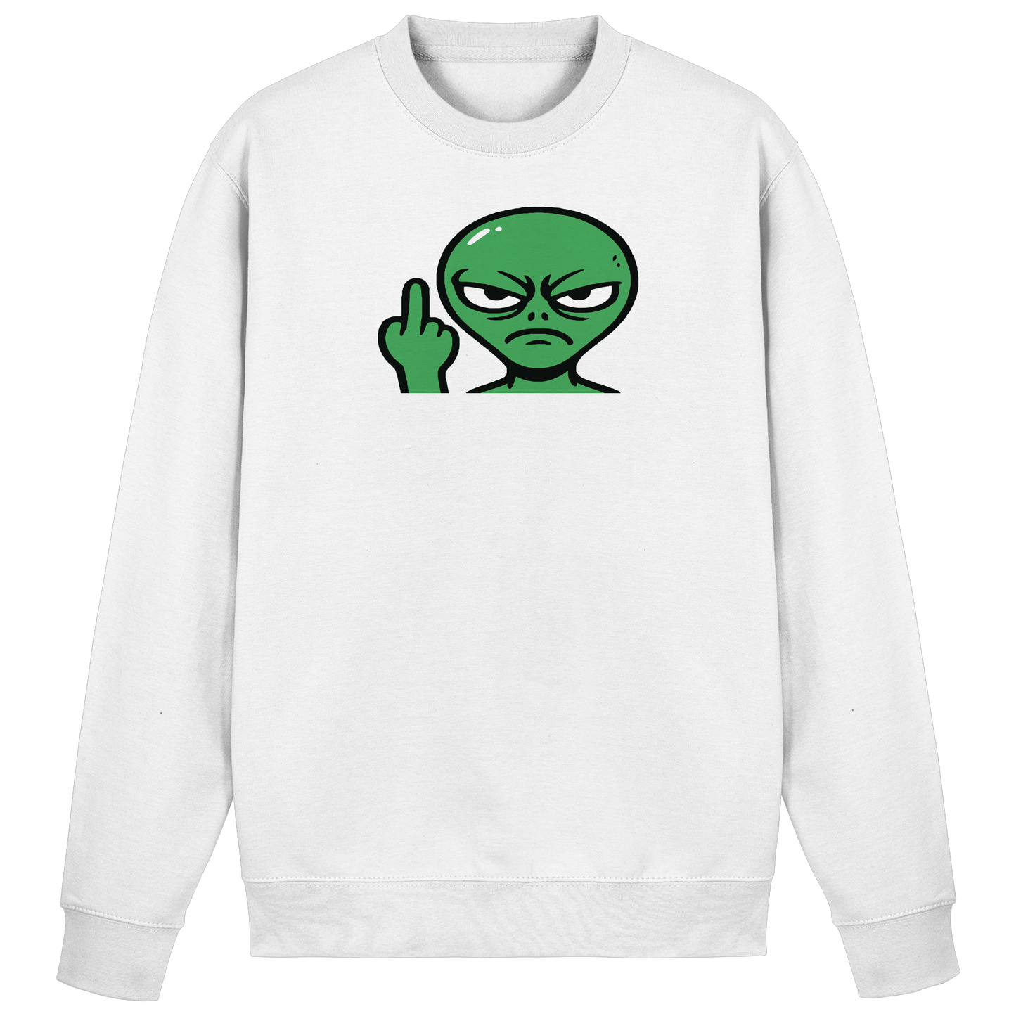 Alien mit Mittelfinger – Erdleben ist kein Ponyhof - Basic Sweatshirt
