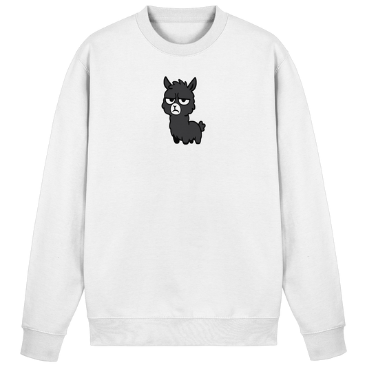 Alpaka mit Augenrollen & hochgezogener Lippe – Bitte nicht heute, Mensch - Basic Sweatshirt