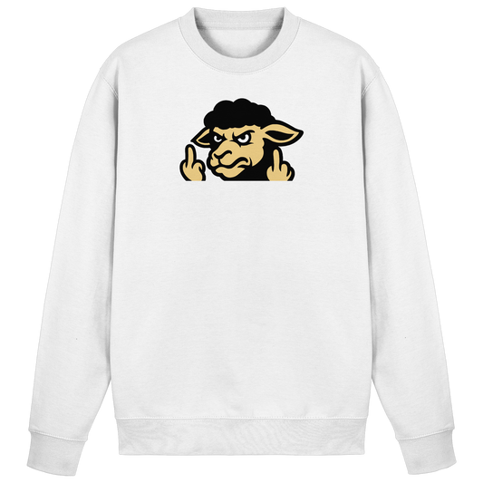 Schwarzes Schaf mit Mittelfinger – Für alle, die nicht dazugehören wollen - Basic Sweatshirt