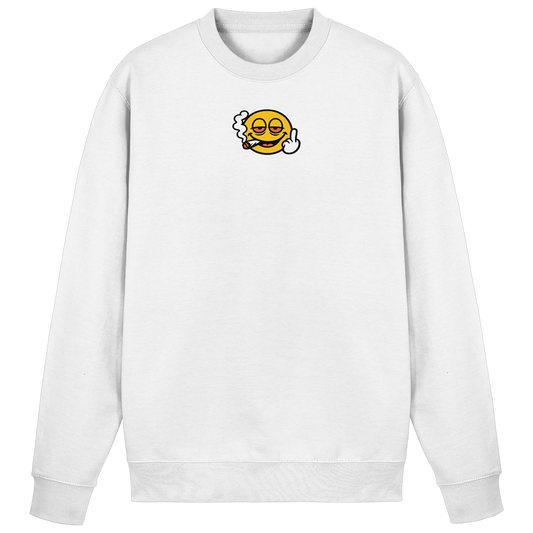 Smiley mit Mittelfinger – Wie ein Joint, nur zum Anziehen - Basic Sweatshirt