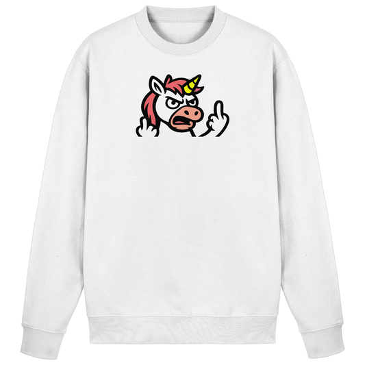 Einhorn mit Mittelfinger – Wenn die Zuckerwatte abgelaufen ist - Basic Sweatshirt