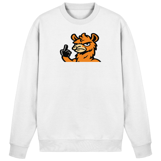 Lama mit Mittelfinger – Meditation auf Abwehrmodus - Basic Sweatshirt