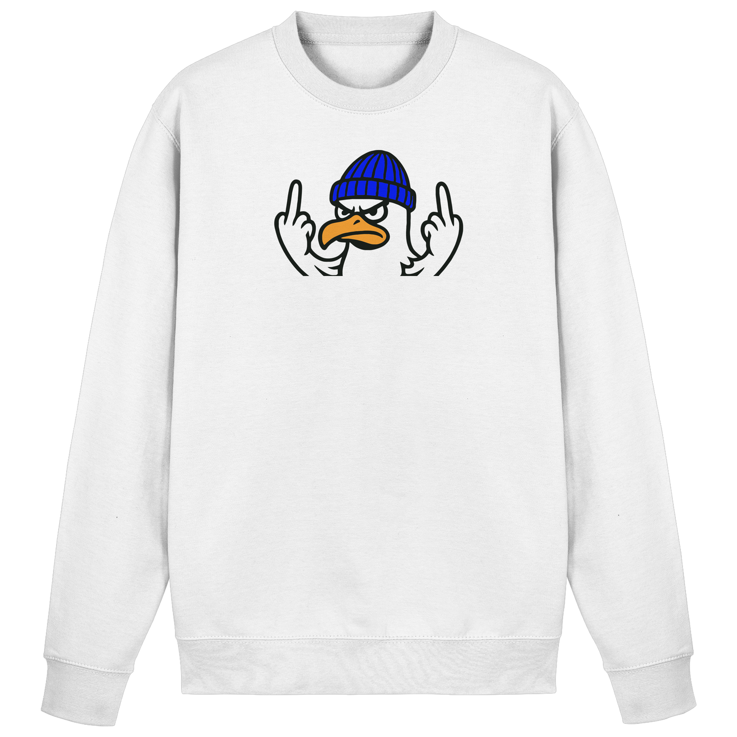 Möwe mit Mittelfinger – Vogel zeigen, Stil behalten  - Basic Sweatshirt