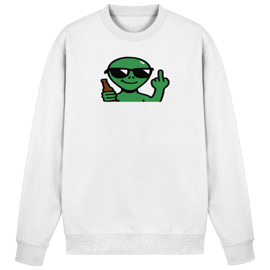 Alien mit Mittelfinger – Der Club gehört den Sternen - Basic Sweatshirt