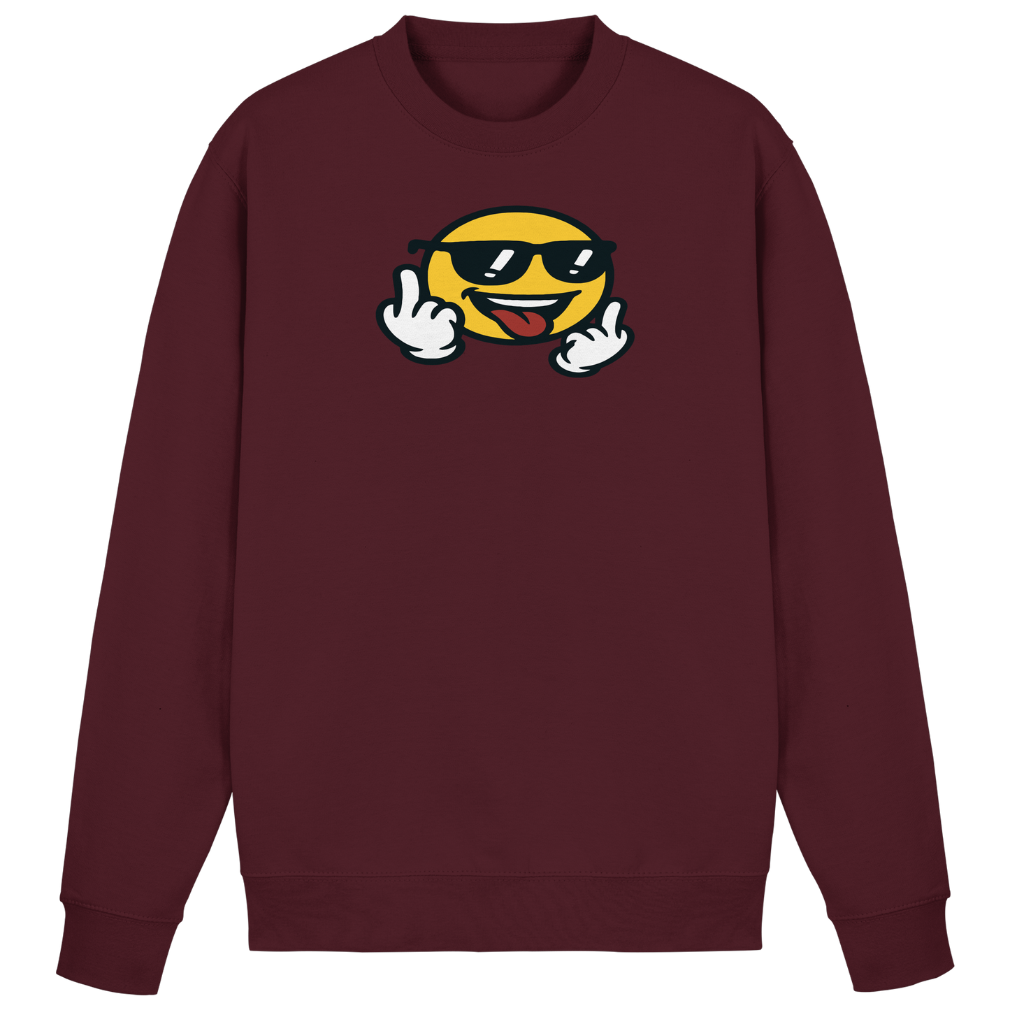 Smiley mit Mittelfinger – Der freundlichste Mittelfinger der Welt - Basic Sweatshirt