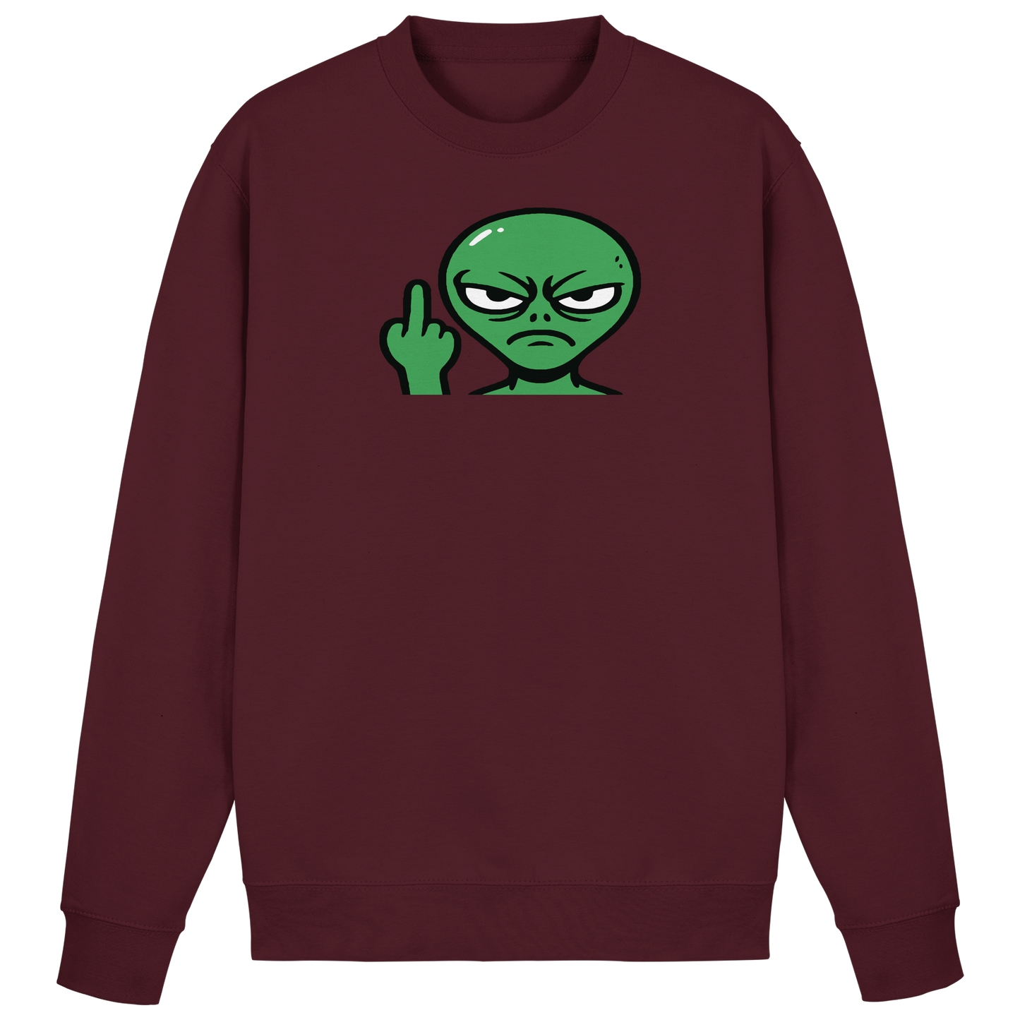 Alien mit Mittelfinger – Erdleben ist kein Ponyhof - Basic Sweatshirt
