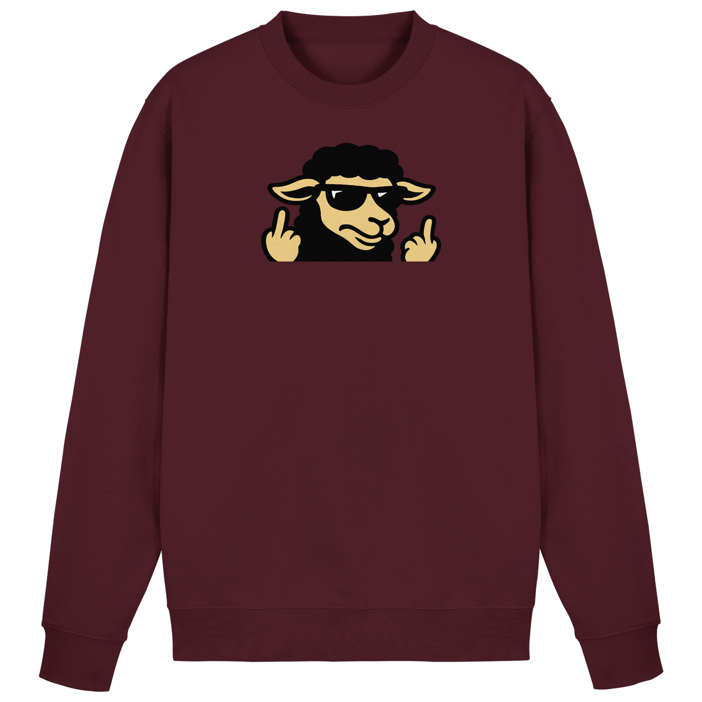 Schwarzes Schaf mit Mittelfinger – Schluss mit Nettigkeit - Basic Sweatshirt