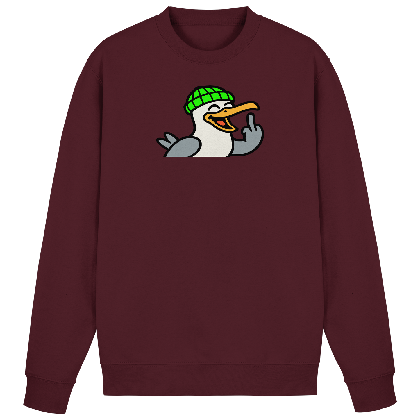 Möwe mit Mittelfinger – Wenn Höflichkeit keine Option mehr ist - Basic Sweatshirt