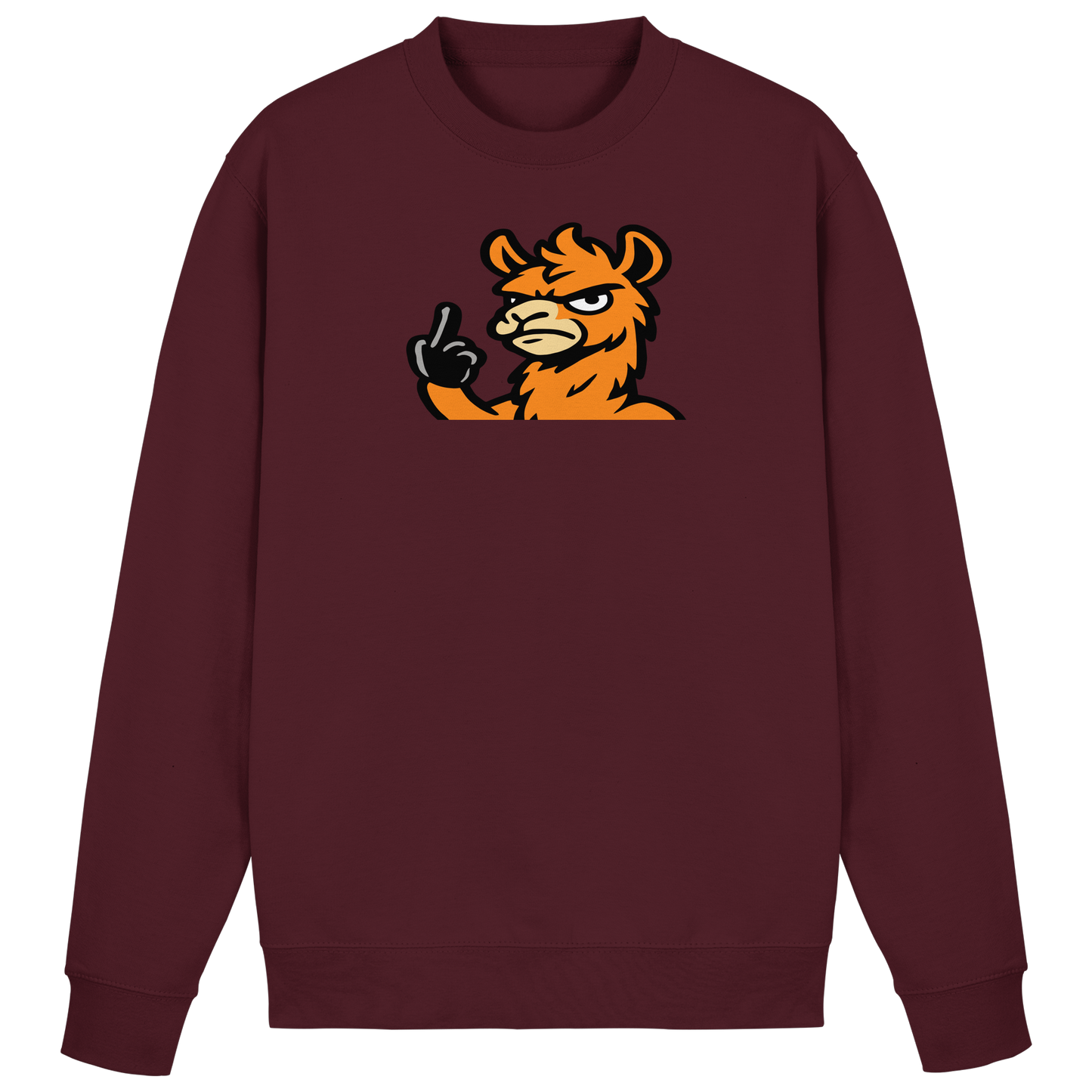 Lama mit Mittelfinger – Meditation auf Abwehrmodus - Basic Sweatshirt