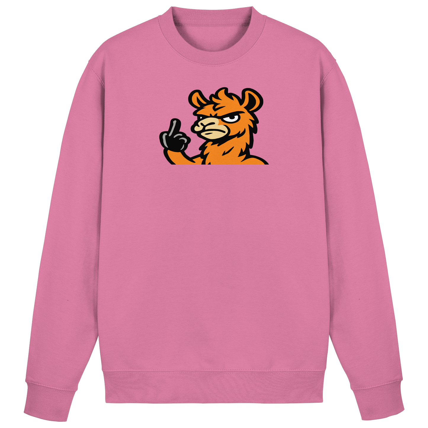 Lama mit Mittelfinger – Meditation auf Abwehrmodus - Basic Sweatshirt
