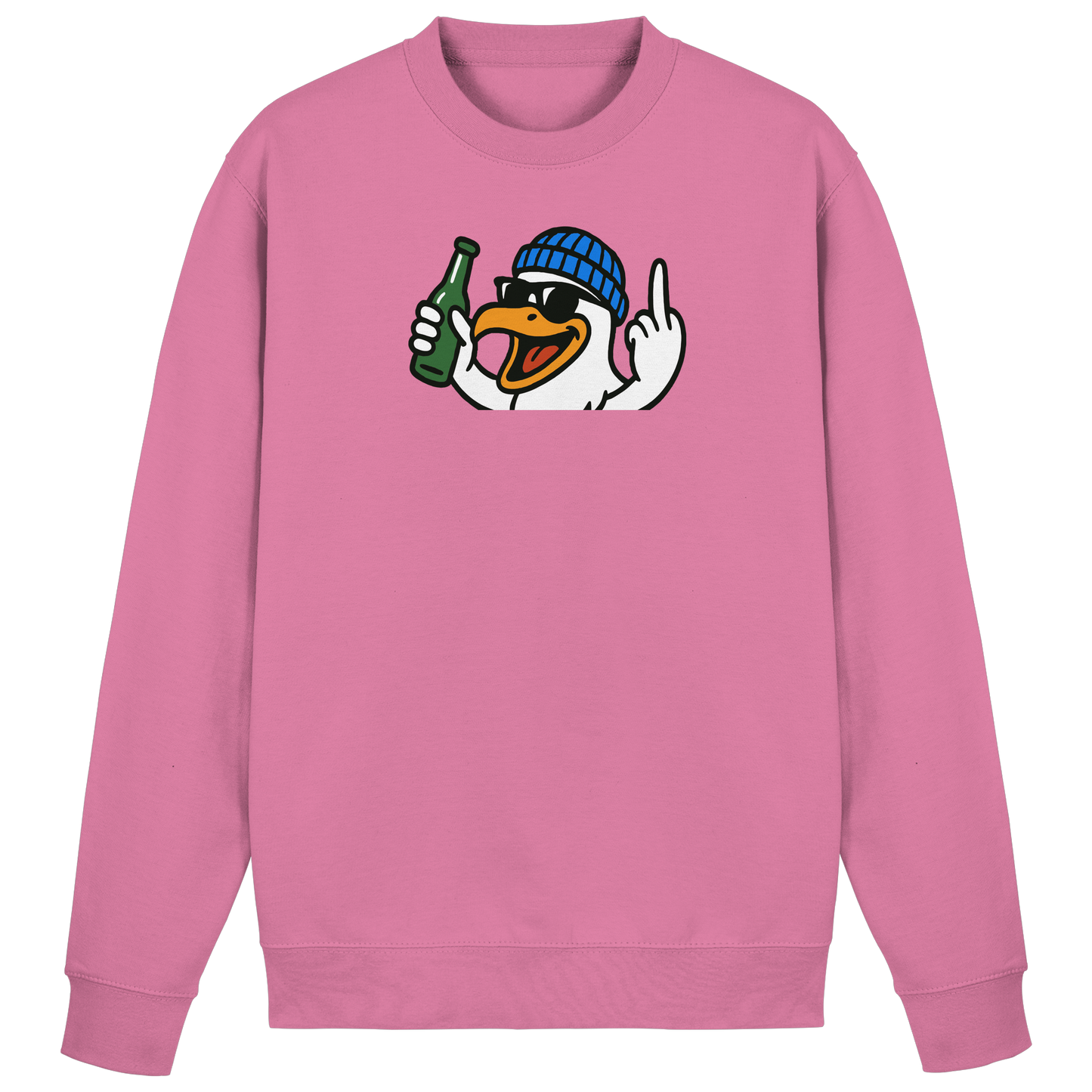Möwe mit Mittelfinger – Der fliegende Cocktail der Verweigerung - Basic Sweatshirt