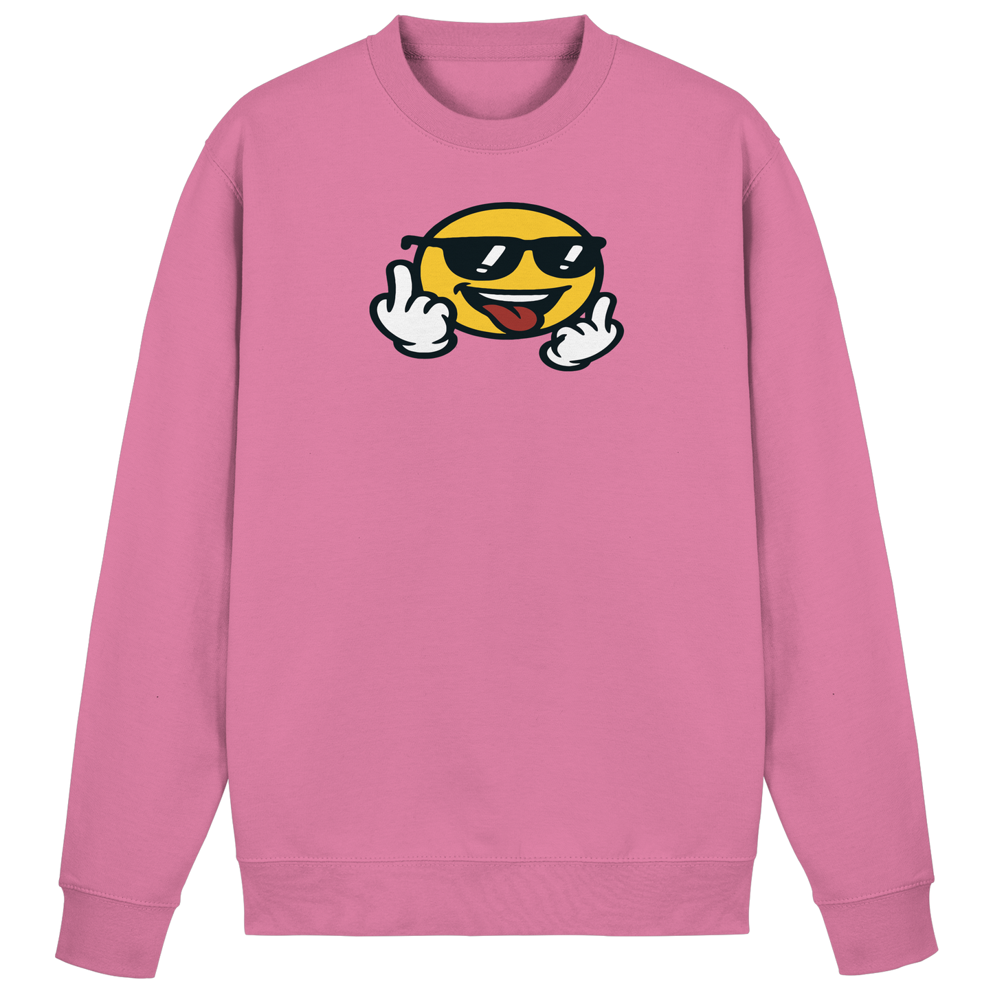 Smiley mit Mittelfinger – Der freundlichste Mittelfinger der Welt - Basic Sweatshirt