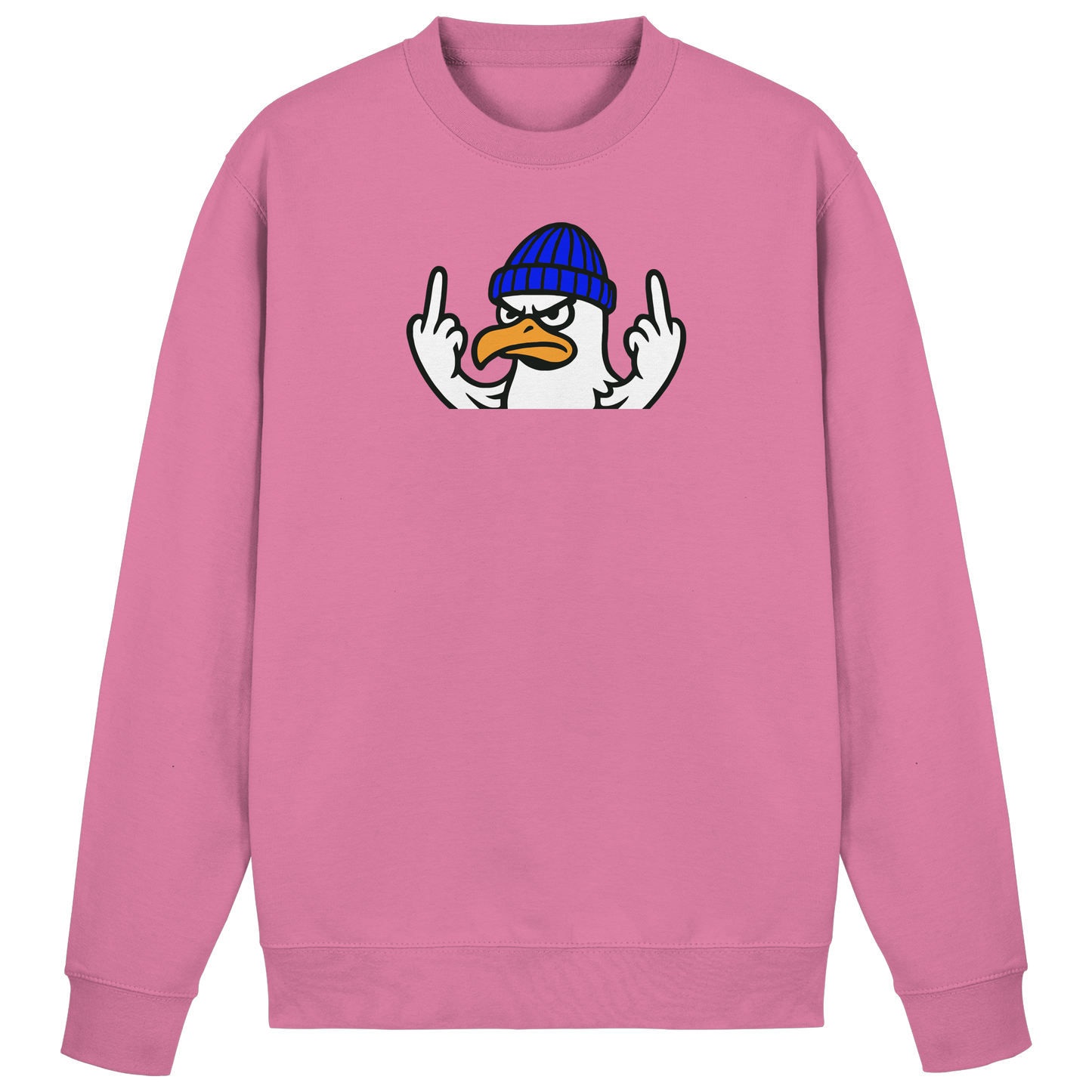 Möwe mit Mittelfinger – Vogel zeigen, Stil behalten  - Basic Sweatshirt