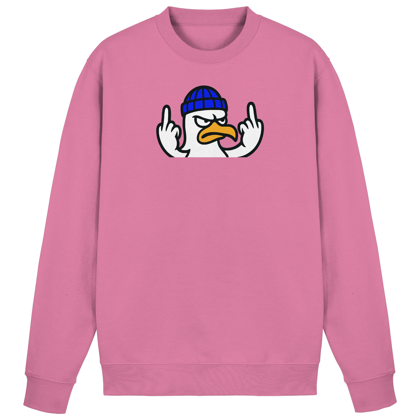 Möwe mit Mittelfinger – Kein Bock, keine Diskussionen - Basic Sweatshirt