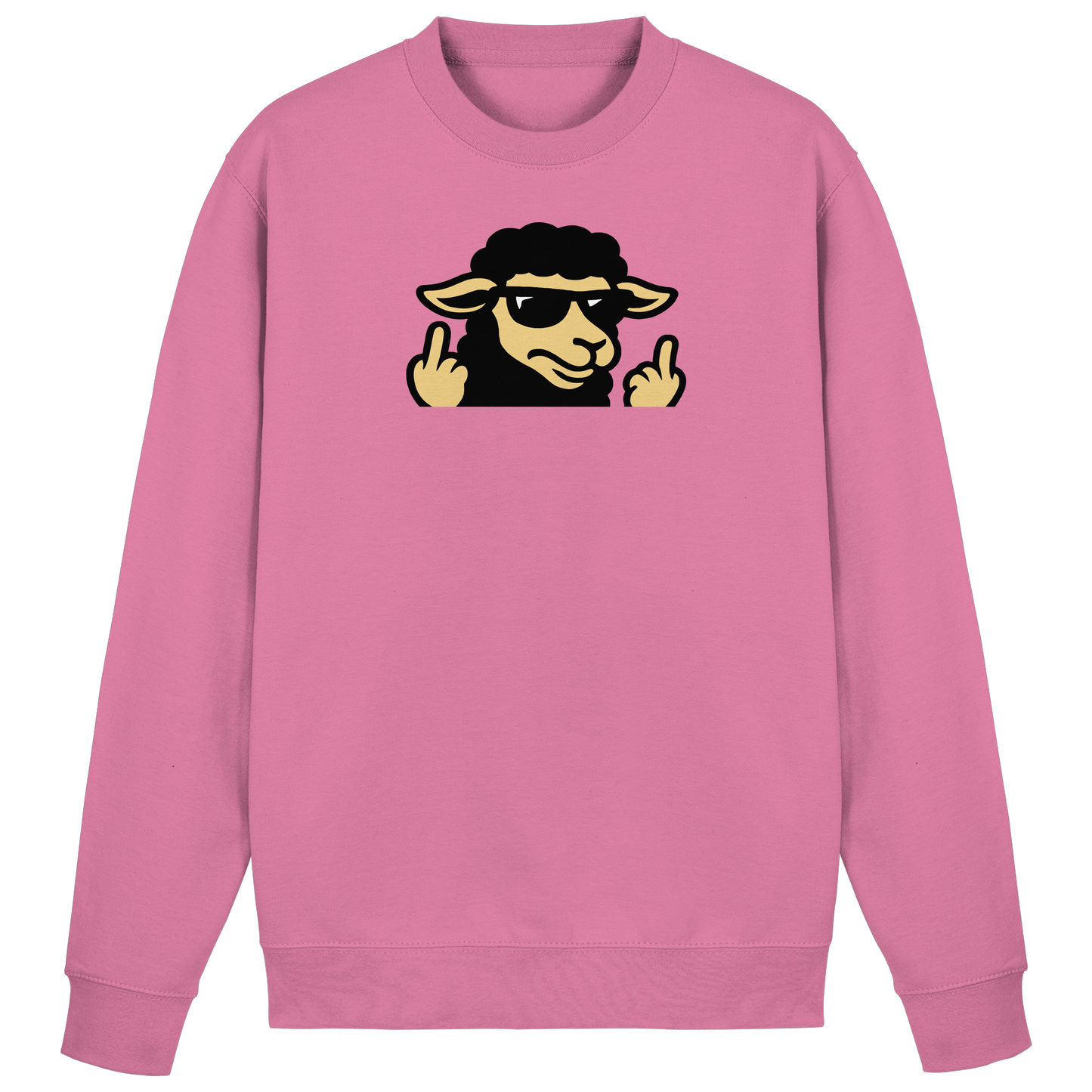Schwarzes Schaf mit Mittelfinger – Schluss mit Nettigkeit - Basic Sweatshirt