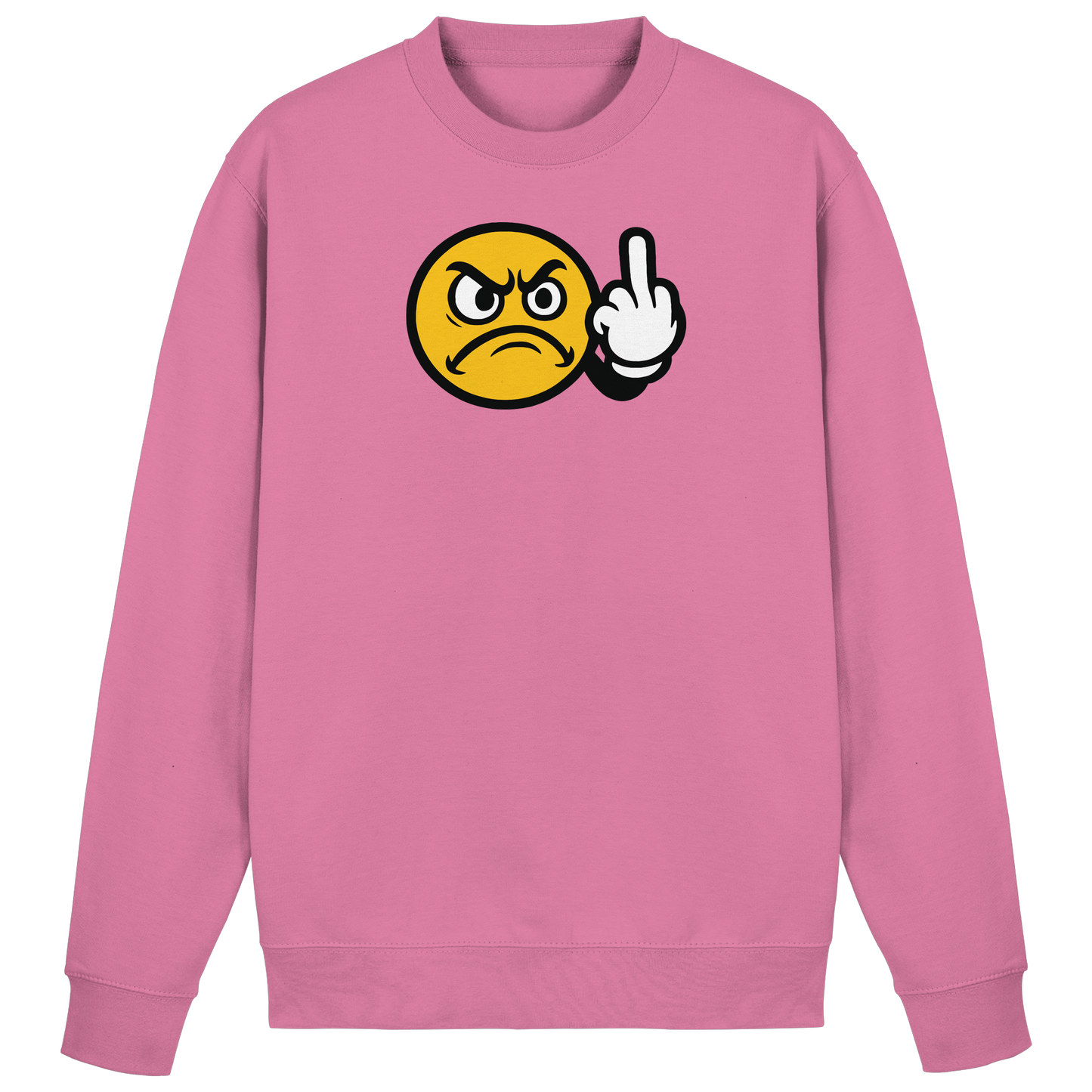 Smiley mit Mittelfinger – Dein stilles „Nope“ mit Gesicht - Basic Sweatshirt