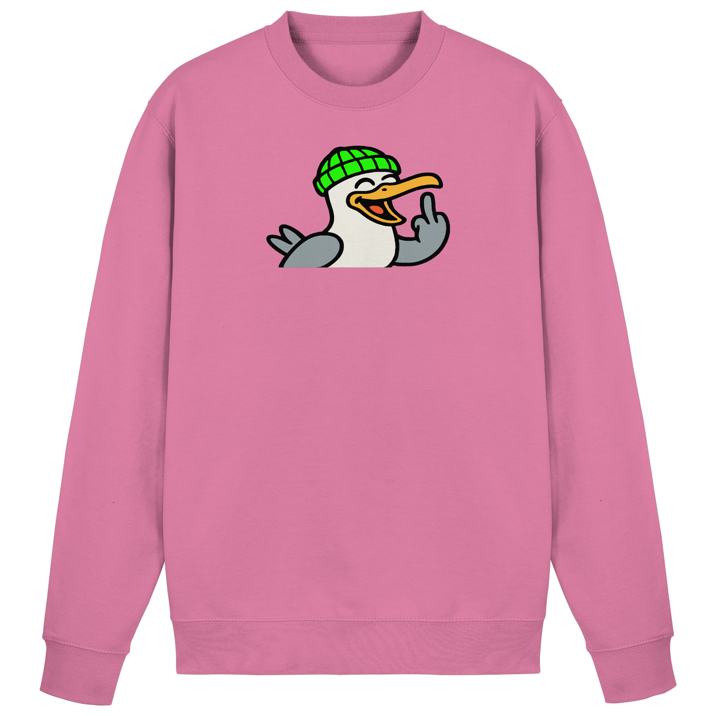 Möwe mit Mittelfinger – Wenn Höflichkeit keine Option mehr ist - Basic Sweatshirt