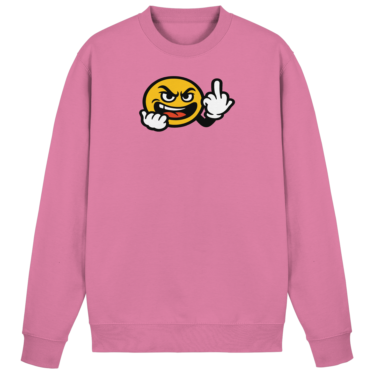 Smiley mit Mittelfinger – Gute Laune. Schlechte Laune. Klar geregelt. - Basic Sweatshirt