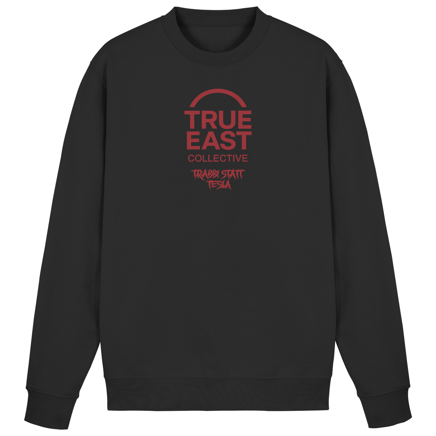 Trabbi statt Tesla & True East Logo – Zweitakt statt Stromschlag - Basic Sweatshirt