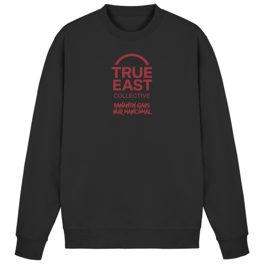 Bananen gab’s – nur manchmal & True East Logo - Erinnerung trifft Streetwear - Basic Sweatshirt