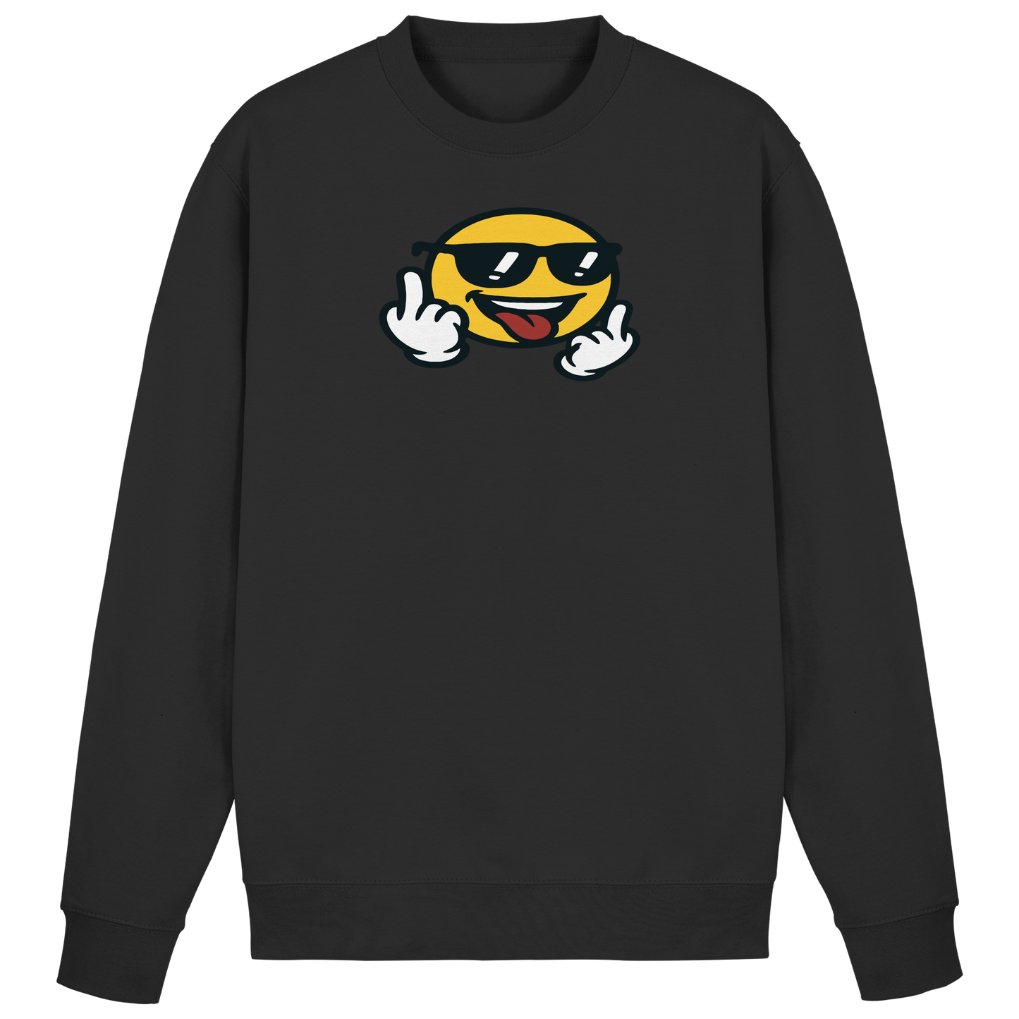 Smiley mit Mittelfinger – Der freundlichste Mittelfinger der Welt - Basic Sweatshirt