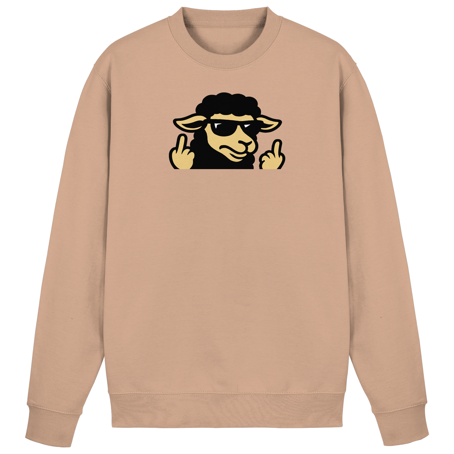 Schwarzes Schaf mit Mittelfinger – Schluss mit Nettigkeit - Basic Sweatshirt