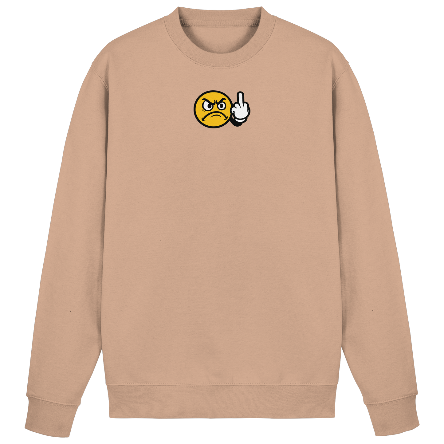 Smiley mit Mittelfinger – Dein stilles „Nope“ mit Gesicht - Basic Sweatshirt