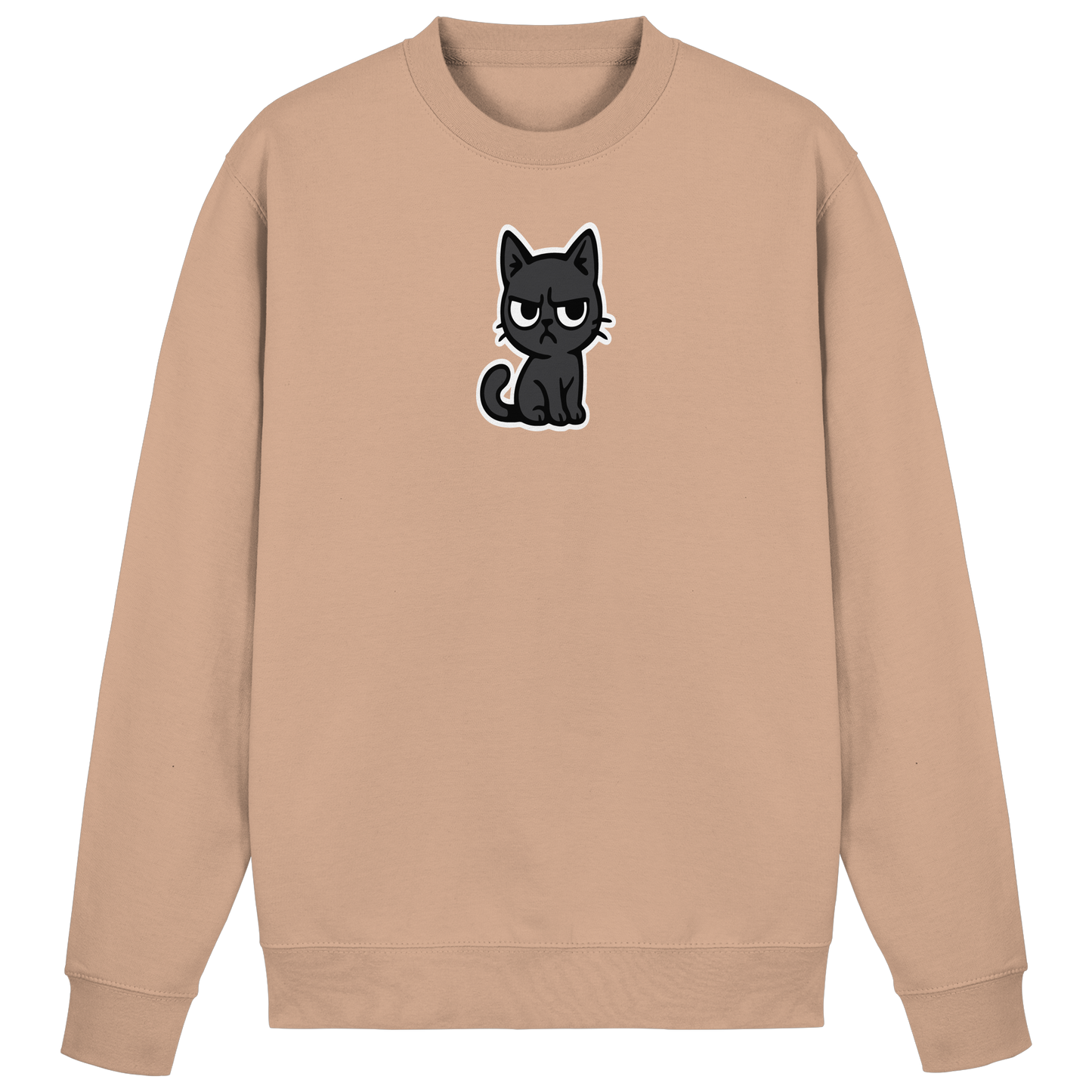 Schwarze Katze im Schatten – Personal wird beobachtet - Basic Sweatshirt