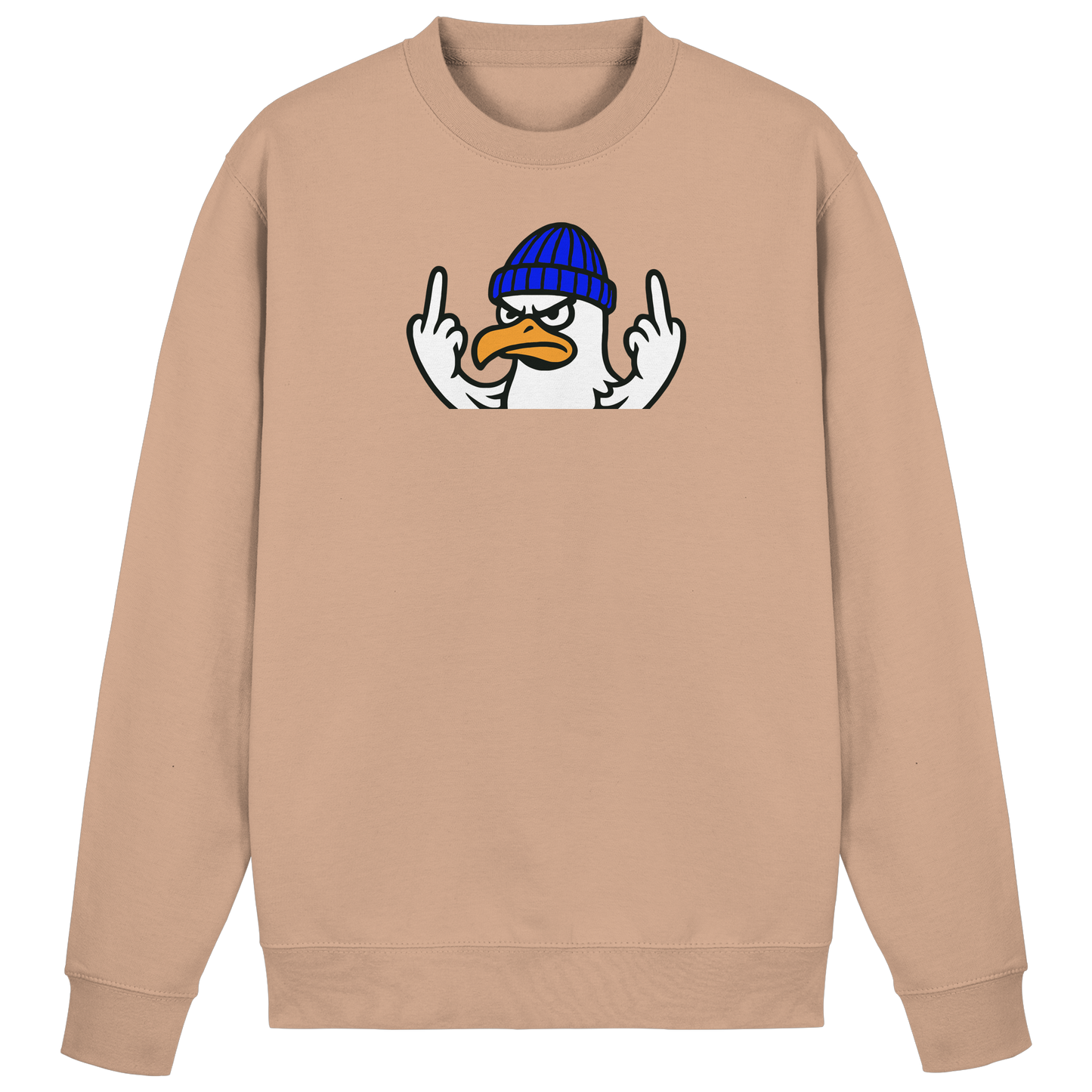 Möwe mit Mittelfinger – Vogel zeigen, Stil behalten  - Basic Sweatshirt