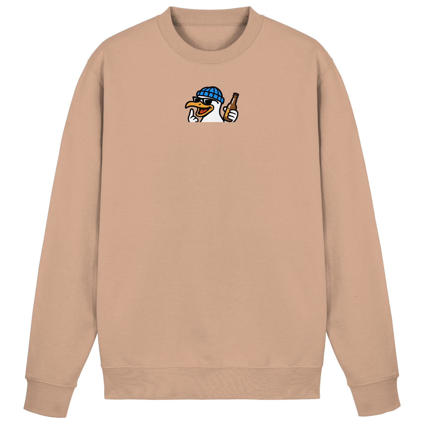 Möwe mit Mittelfinger – Dein nachtaktives Party-Orakel - Basic Sweatshirt