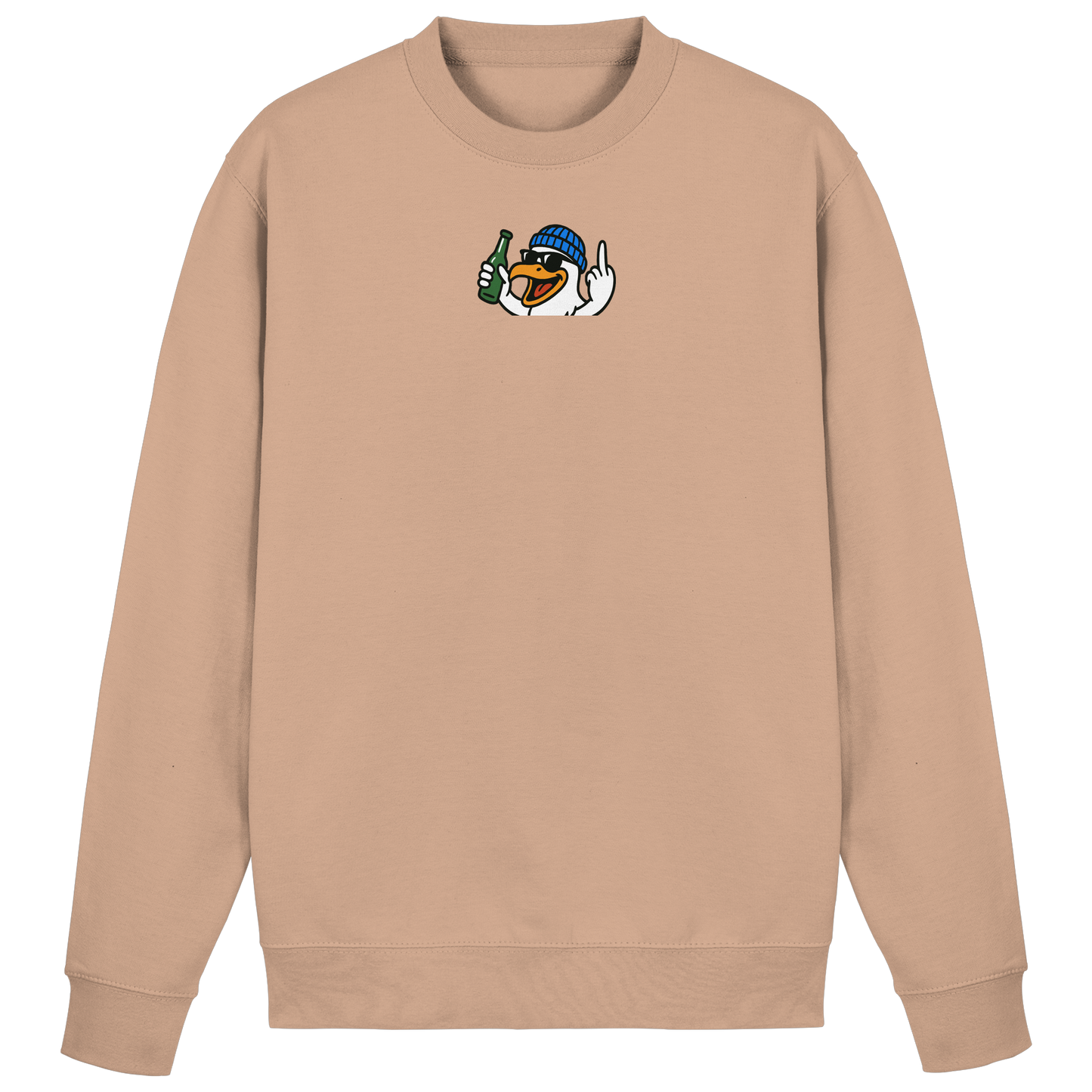 Möwe mit Mittelfinger – Der fliegende Cocktail der Verweigerung - Basic Sweatshirt
