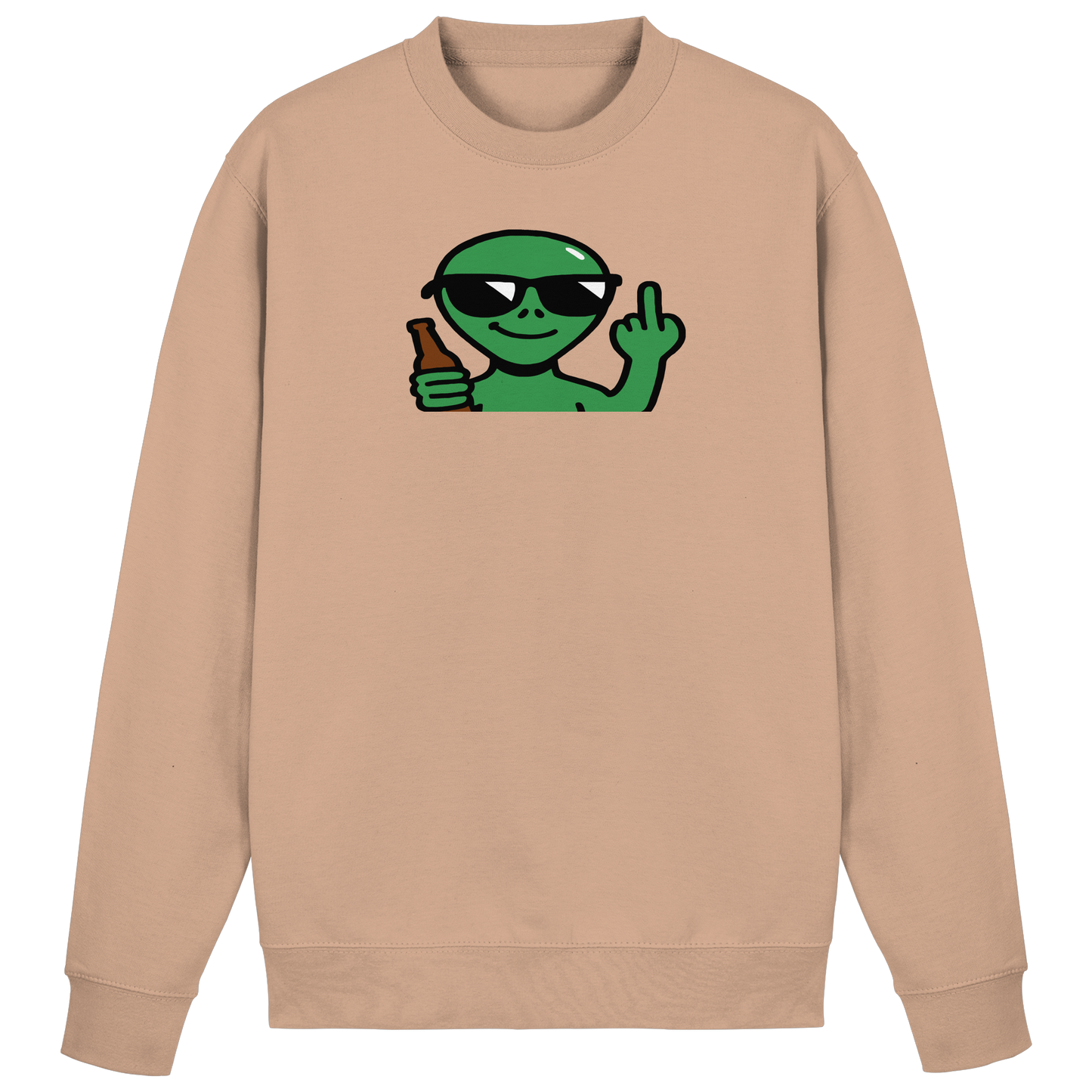 Alien mit Mittelfinger – Der Club gehört den Sternen - Basic Sweatshirt