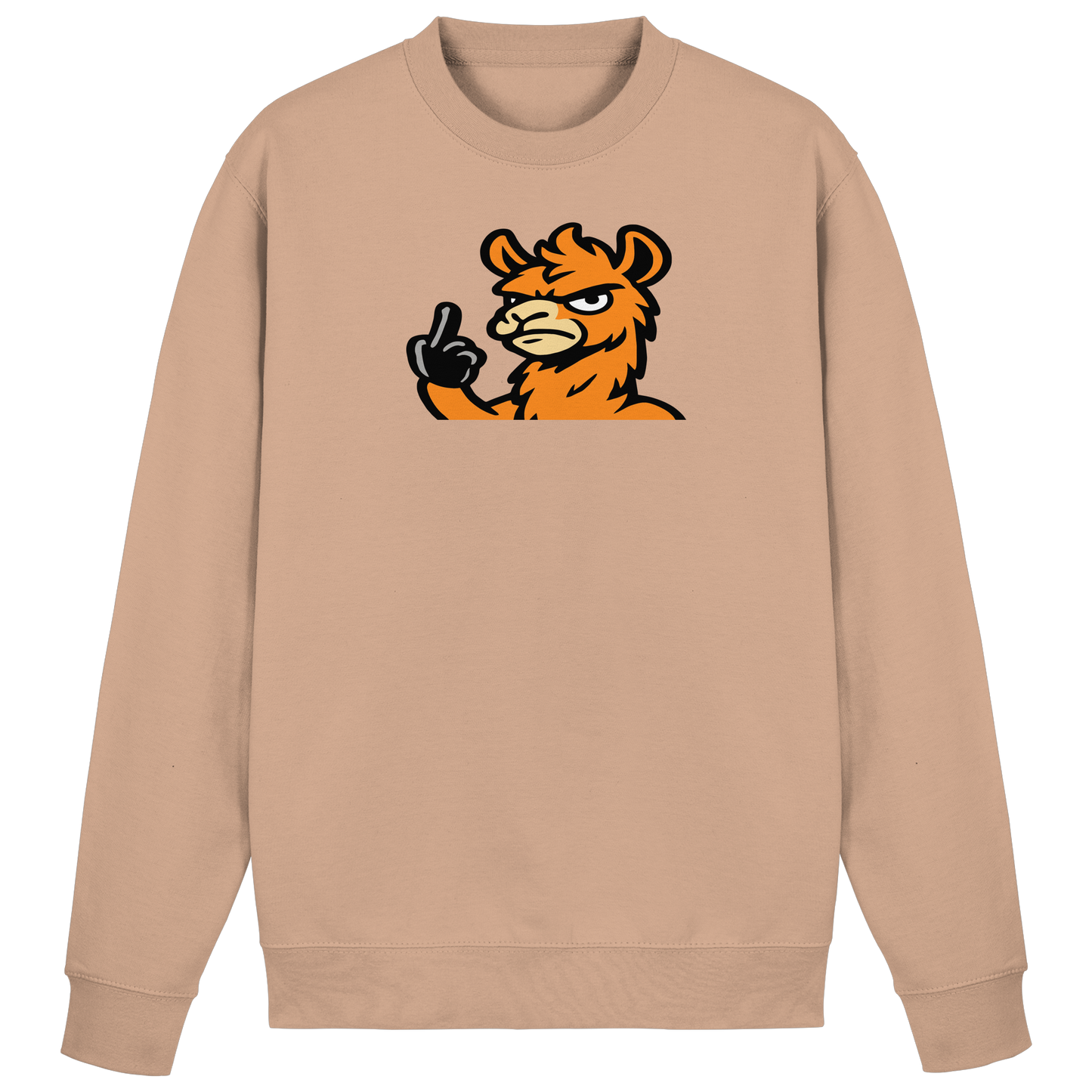 Lama mit Mittelfinger – Meditation auf Abwehrmodus - Basic Sweatshirt