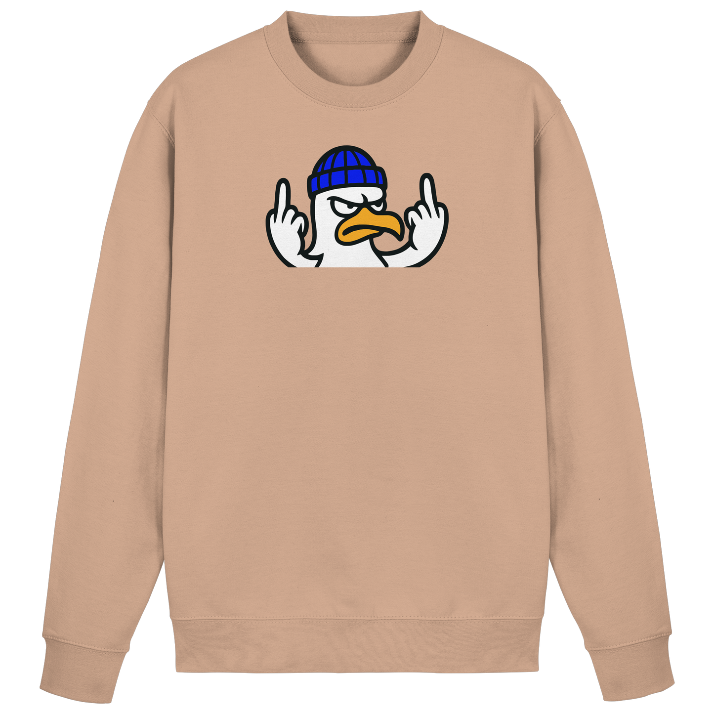 Möwe mit Mittelfinger – Kein Bock, keine Diskussionen - Basic Sweatshirt