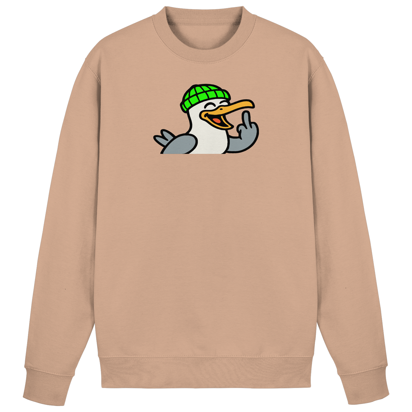 Möwe mit Mittelfinger – Wenn Höflichkeit keine Option mehr ist - Basic Sweatshirt
