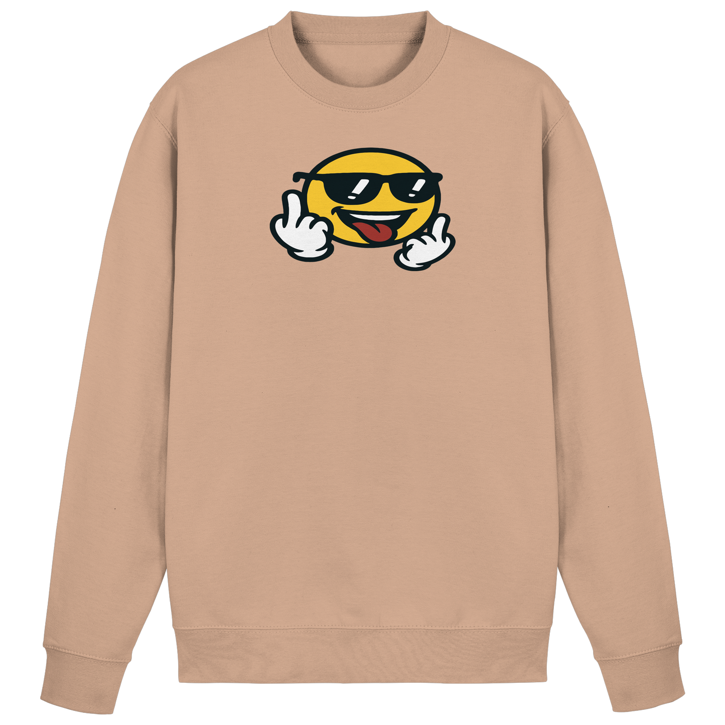 Smiley mit Mittelfinger – Der freundlichste Mittelfinger der Welt - Basic Sweatshirt