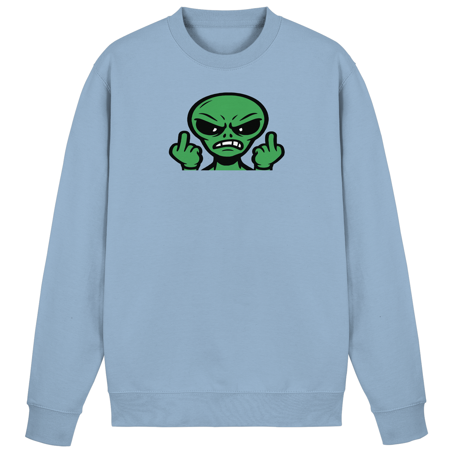 Alien mit Mittelfinger – Kontakt abgebrochen - Basic Sweatshirt