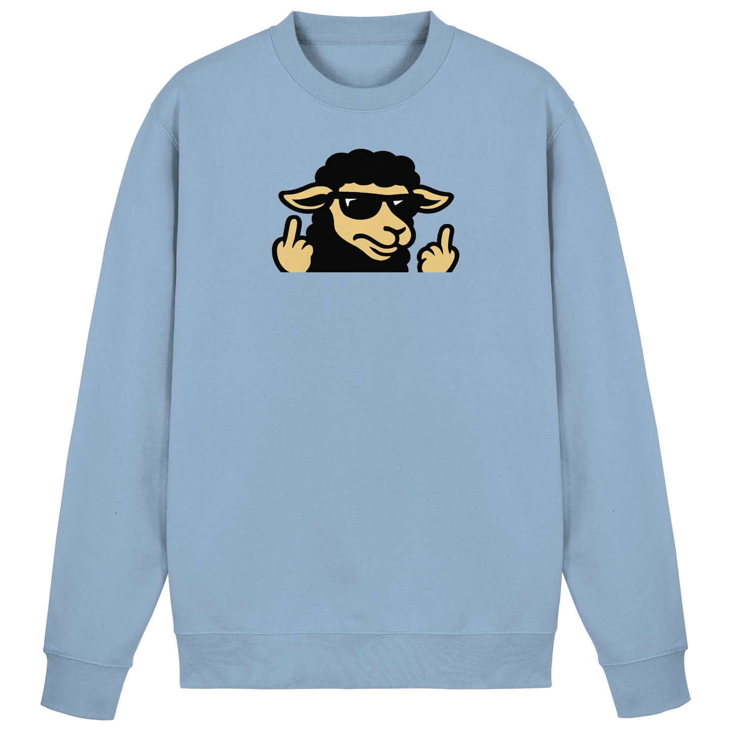 Schwarzes Schaf mit Mittelfinger – Schluss mit Nettigkeit - Basic Sweatshirt