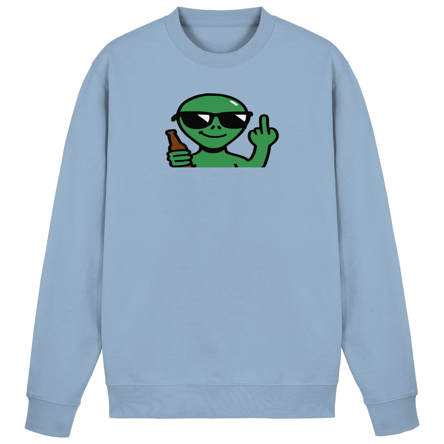 Alien mit Mittelfinger – Der Club gehört den Sternen - Basic Sweatshirt