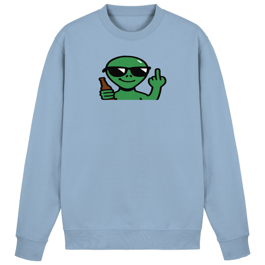 Alien mit Mittelfinger – Der Club gehört den Sternen - Basic Sweatshirt