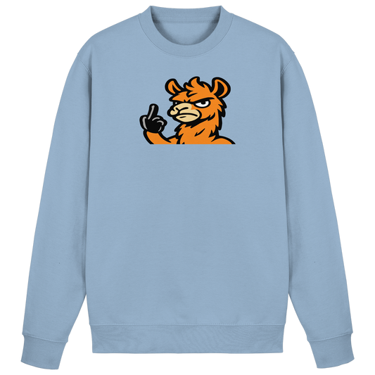 Lama mit Mittelfinger – Meditation auf Abwehrmodus - Basic Sweatshirt