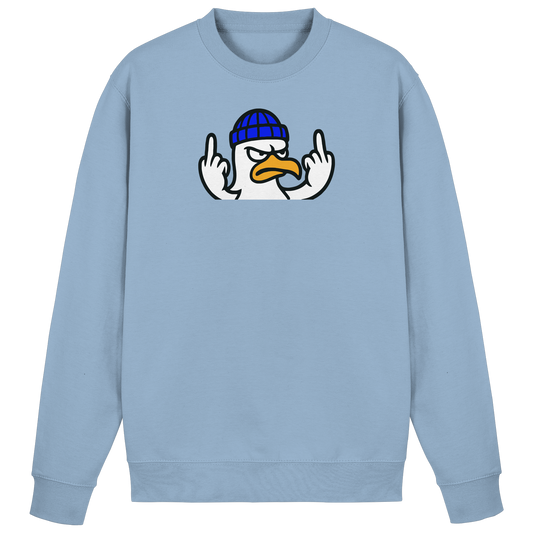 Möwe mit Mittelfinger – Kein Bock, keine Diskussionen - Basic Sweatshirt