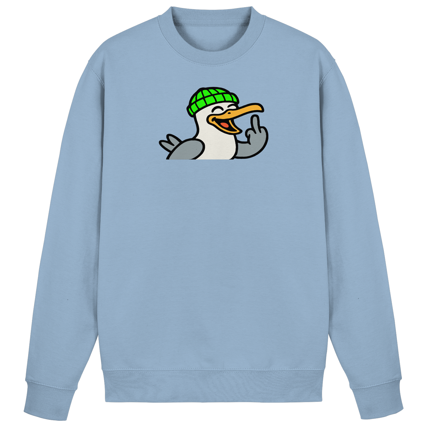 Möwe mit Mittelfinger – Wenn Höflichkeit keine Option mehr ist - Basic Sweatshirt