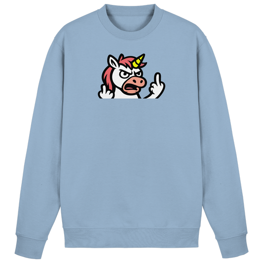Einhorn mit Mittelfinger – Wenn die Zuckerwatte abgelaufen ist - Basic Sweatshirt